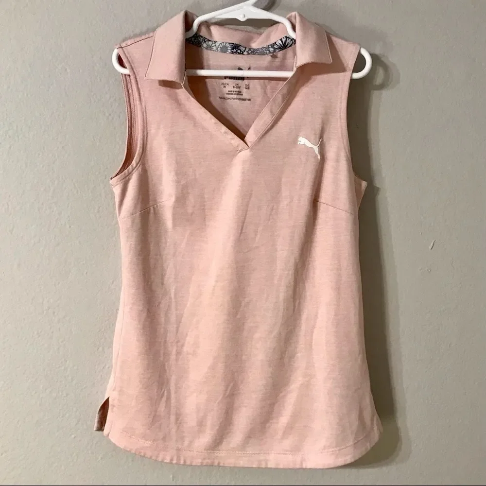 Puma Girls Collared Sleeveless Top